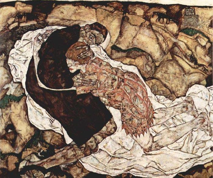 Egon Schiele Tod und Madchen oil painting picture